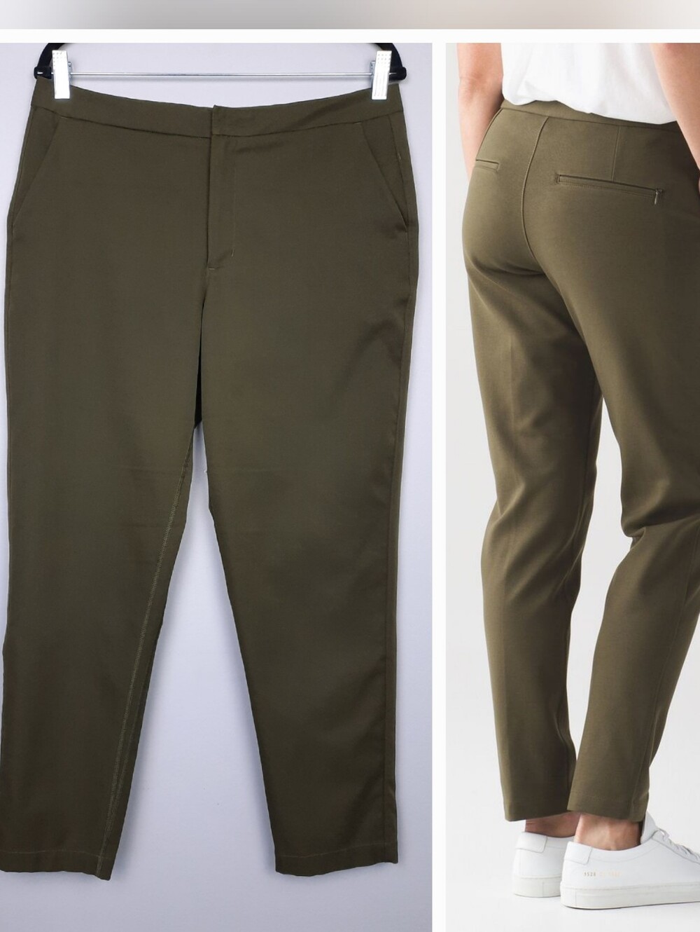 Lululemon Women's City Trek Trouser Tech Pants Military Green size 10